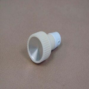 B17513E Wiper Knob, White With Silver