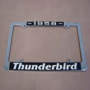 B18240E License Plate Frame, "1958 Thunderbird"