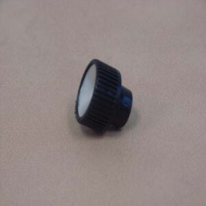 B18805C Radio Knob, Black With Silver