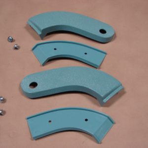 B61694L Seat Hinge Cover Pair, Turquoise