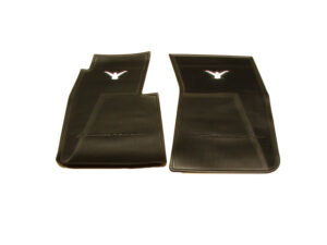 B13106M Rubber Floor Mats, Black With White Bird