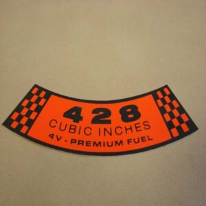 DDF002 Decal, 428 Cubic Inches 4V