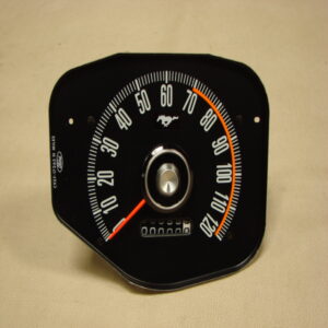 B17255C Speedometer, 120 MPH, Black