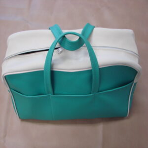 DAC1055AQ Tote Bag, Aqua / White