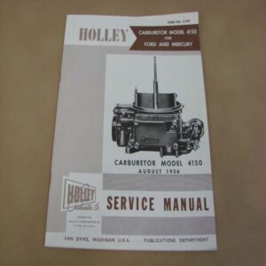 DLT168 Holley 4BBL Carburetor Manual