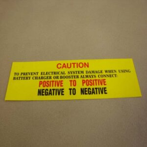 DDF203 Decal, Battery Caution