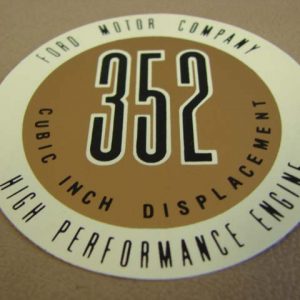 DDF101 Decal, 352 High Performance Engine