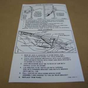 DDF505 Decal, Jack Instructions