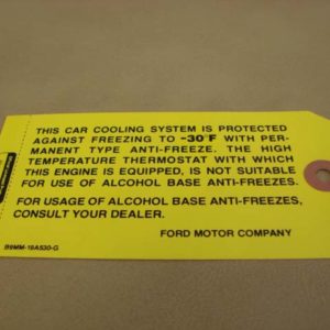 DDF205 Coolant Tag