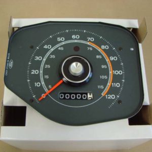 B17255D Speedometer, 120 MPH, Gray