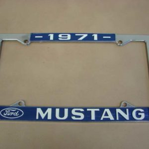 B18240Y License Plate Frame, 1971 Ford Mustang