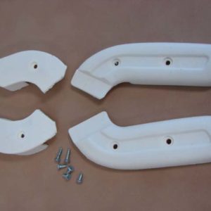 B61692C Seat Hinge Cover, Pair, White