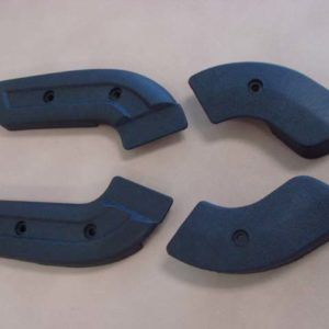 B61692D Seat Hinge Cover, Pair, Black