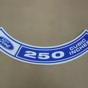 DDF027 Decal, 250 Cubic Inches