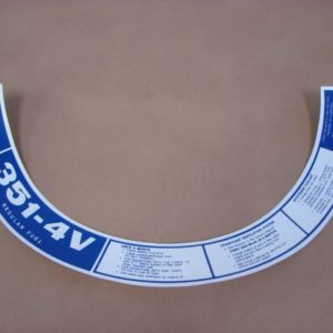 DDF037 Decal, 351 4V