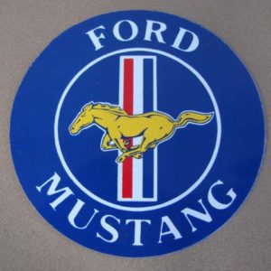 DDF603 Decal, Mustang, 3 Inch Round