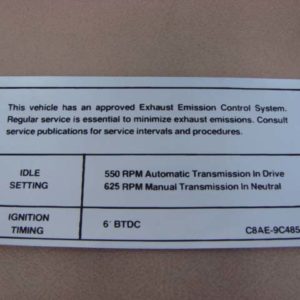 DDF303 Decal, Emission