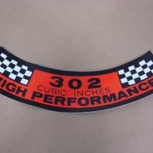 DDF042 Decal, 302 Cubic Inches High Performance