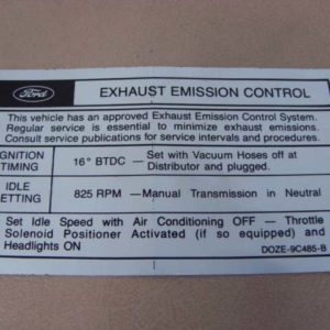 DDF306 Decal, Emission