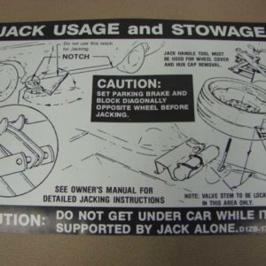 DDF519 Decal, Jack Instructions