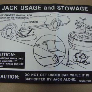 DDF520 Decal, Jack Instructions