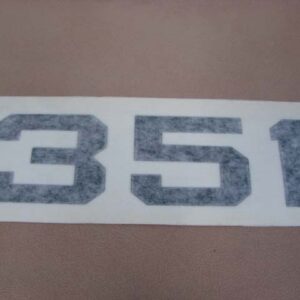 DDF607 Decal, Hood, Black