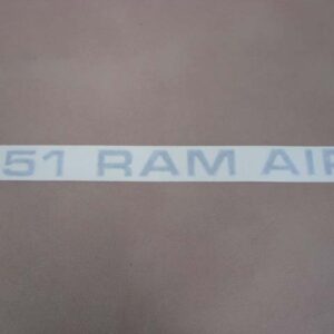 DDF608 Decal, Ram Air Hood, Silver