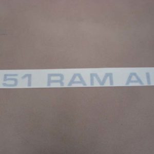 DDF610 Decal, Ram Air Hood, Silver