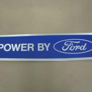 DDF106 Decal, Power By Ford, Chrome