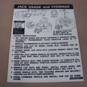 DDF524 Decal, Jack Instructions