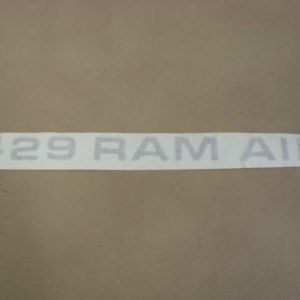 DDF613 Decal, Ram Air Hood, Silver