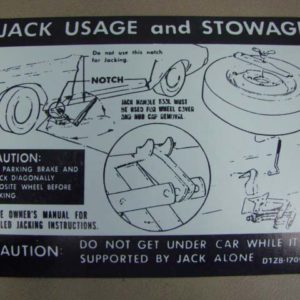 DDF511 Decal, Jack Instructions