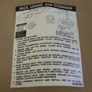 DDF525 Decal, Jack Instructions