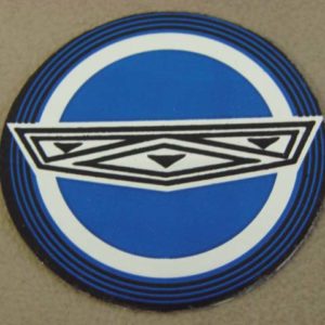 DDF620 Decal, Wire Wheel Blue Center