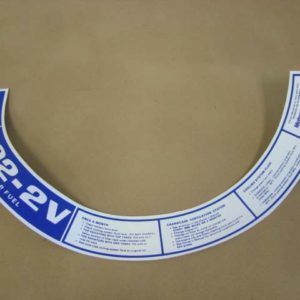 DDF054 Decal, 302 2V