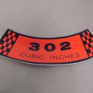 DDF016 Decal, 302 Cubic Inches