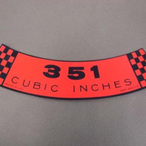 DDF018 Decal, 351 Cubic Inches