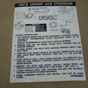 DDF526 Decal, Jack Instructions