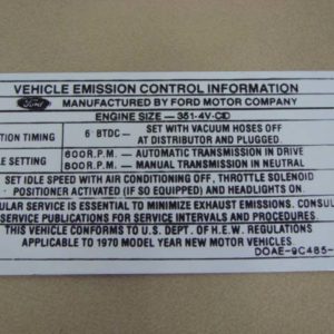 DDF319 Decal, Emission