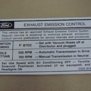 DDF322 Decal, Emission