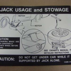 DDF513 Decal, Jack Instructions