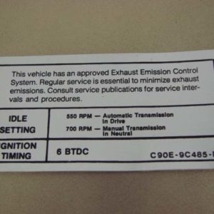 DDF323 Decal, Emission