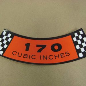 DDF020 Decal, 170 Cubic Inches