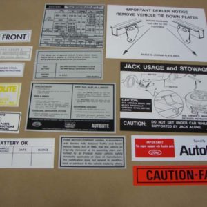 DDK021 Decal Kit, 14 Piece