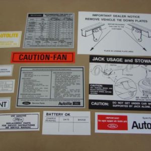 DDK022 Decal Kit, 12 Piece