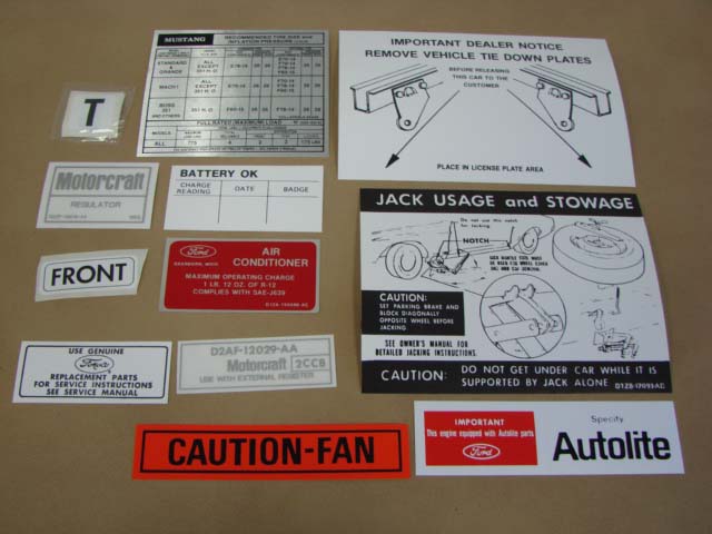 DDF474 Decal, Soft Top - Larry's Thunderbird & Mustang Parts