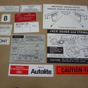 DDK025 Decal Kit, 12 Piece