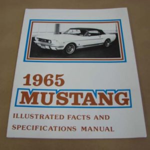 DLT109 Facts Book 1965 Mustang