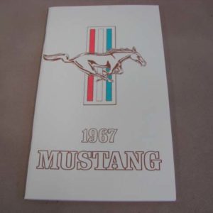 DLT122 Owners Manual 1967 Mustang