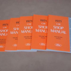 DLT140 Shop Manual 1971 Mustang